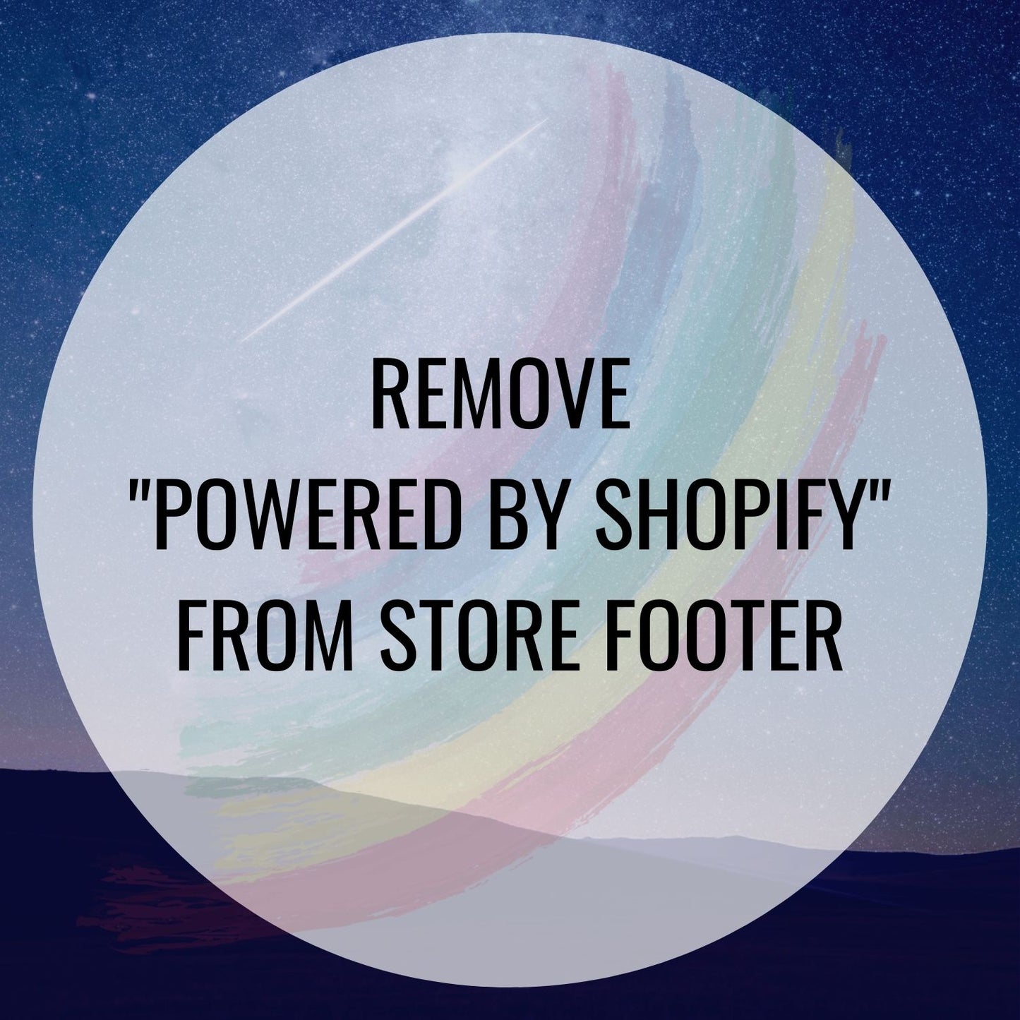 Remove "Powered by Shopify"